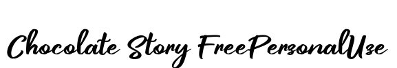 Chocolate Story FreePersonalUse Font Image