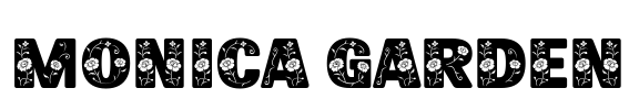 Monica Garden Font Image