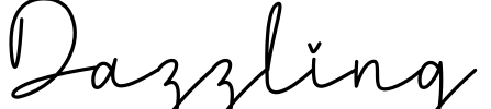 Dazzling Font Image