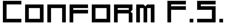 Conform F.S. Font Image