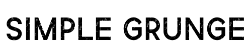 Simple Grunge Font Image
