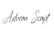 Advera Script Font Image