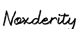 Noxderity Font Image