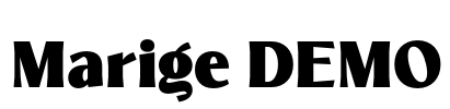 Marige DEMO Font Image