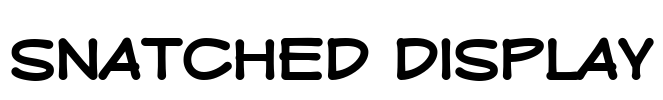 Snatched Display Font Image