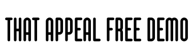 That Appeal Free Demo Font Image