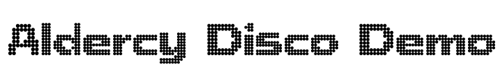 Aldercy Disco Demo Font Image