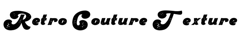 Retro Couture Texture Font Image