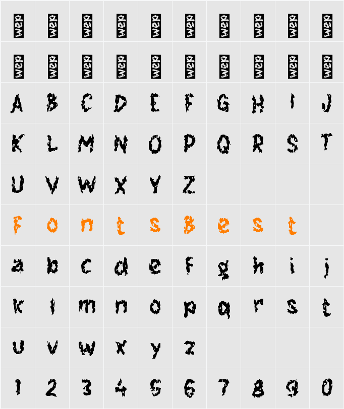 h Hidrasi Character Map