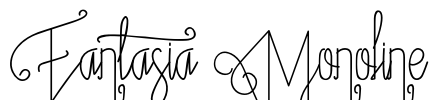 Fantasia Monoline Font Image