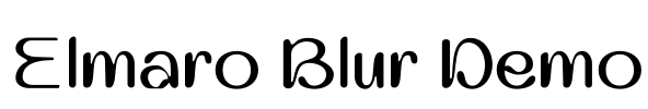 Elmaro Blur Demo Font Image
