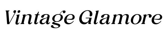 Vintage Glamore Font Image