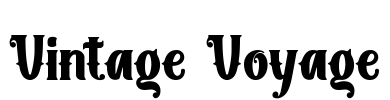 Vintage Voyage Font Image