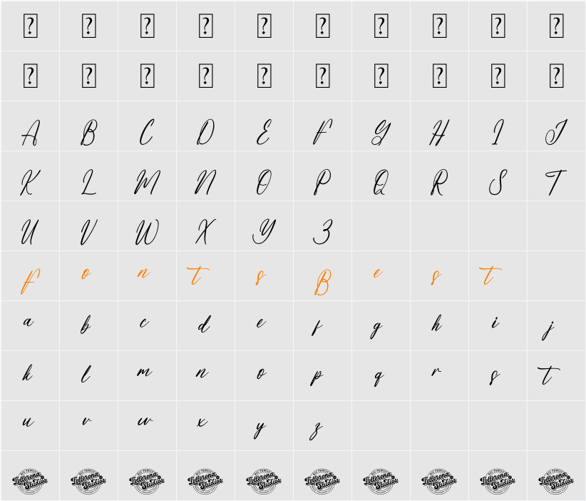 Michael Fosteria DEMO VERSION Character Map
