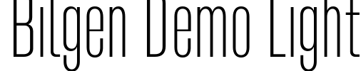 Bilgen Demo Light Font Image