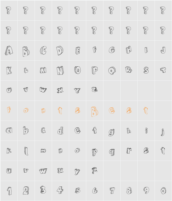 Draft Cartoon Character Map