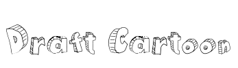 Draft Cartoon Font Image