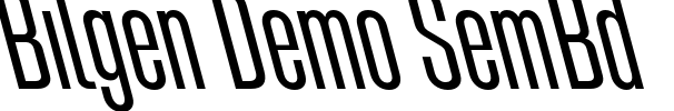 Bilgen Demo SemBd Font Image