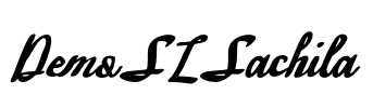 Demo SL Sachila Font Image