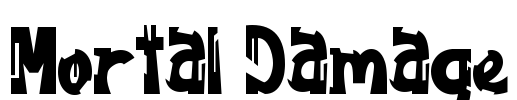 Mortal Damage Font Image