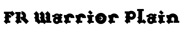 FR Warrior Plain Font Image