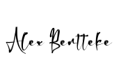 Alex Bentteke Font Image