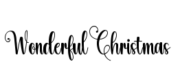 Wonderful Christmas Font Image