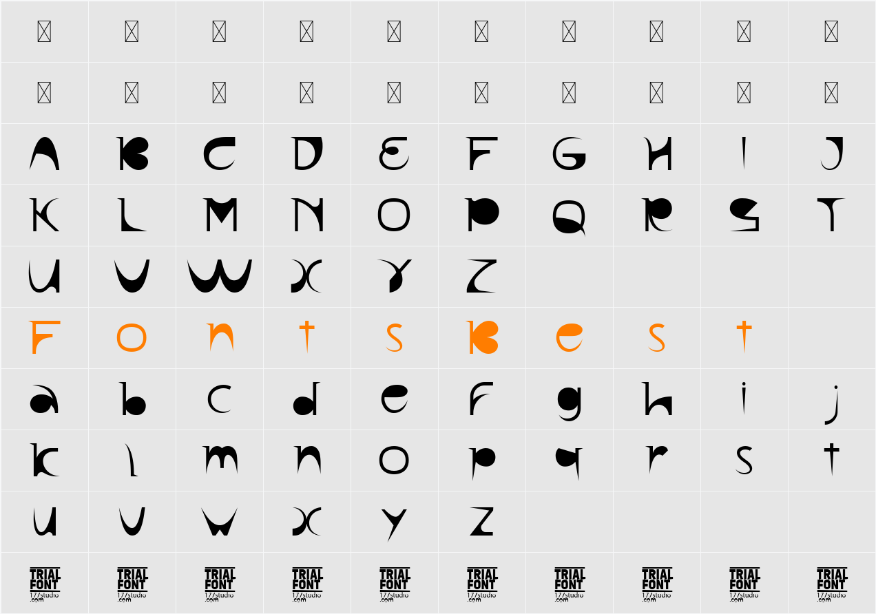 Reminder According Demo Character Map