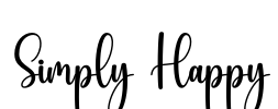 Simply Happy Font Image