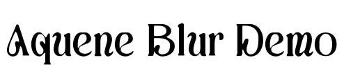Aquene Blur Demo