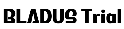 BLADUS Trial Font Image