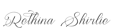 Rethina Shirlie Font Image