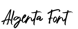 Algenta Font Font Image
