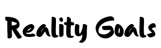 Reality Goals Font Image