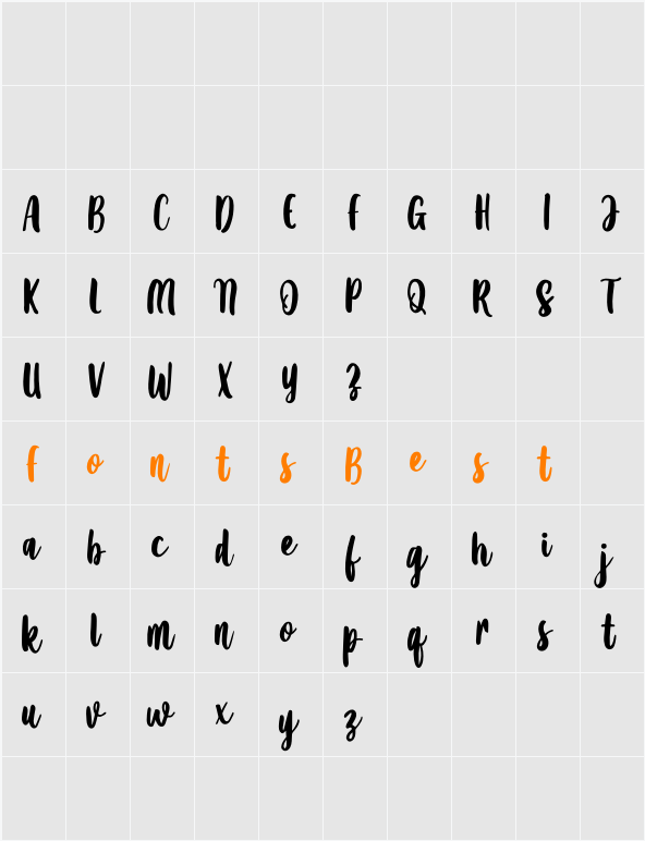 Amanise Character Map
