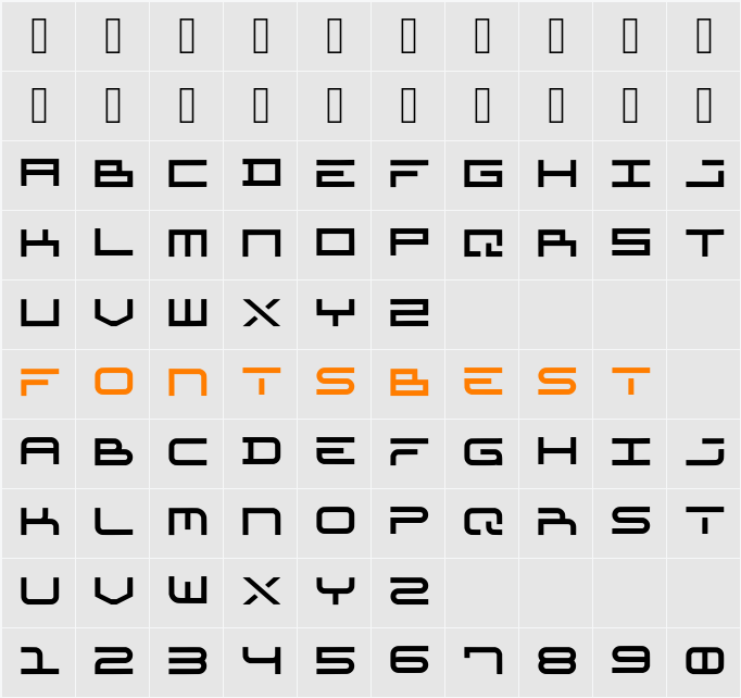 Etno Character Map
