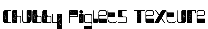 Chubby Piglets Texture Font Image