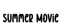 Summer Movie Font Image