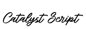 Catalyst Script Font Image