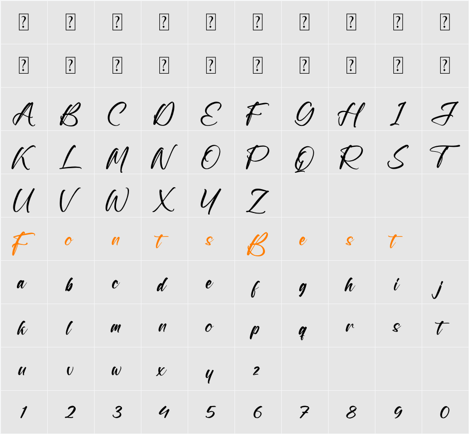 Taillor Amillate Character Map