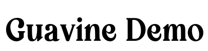 Guavine Demo Font Image