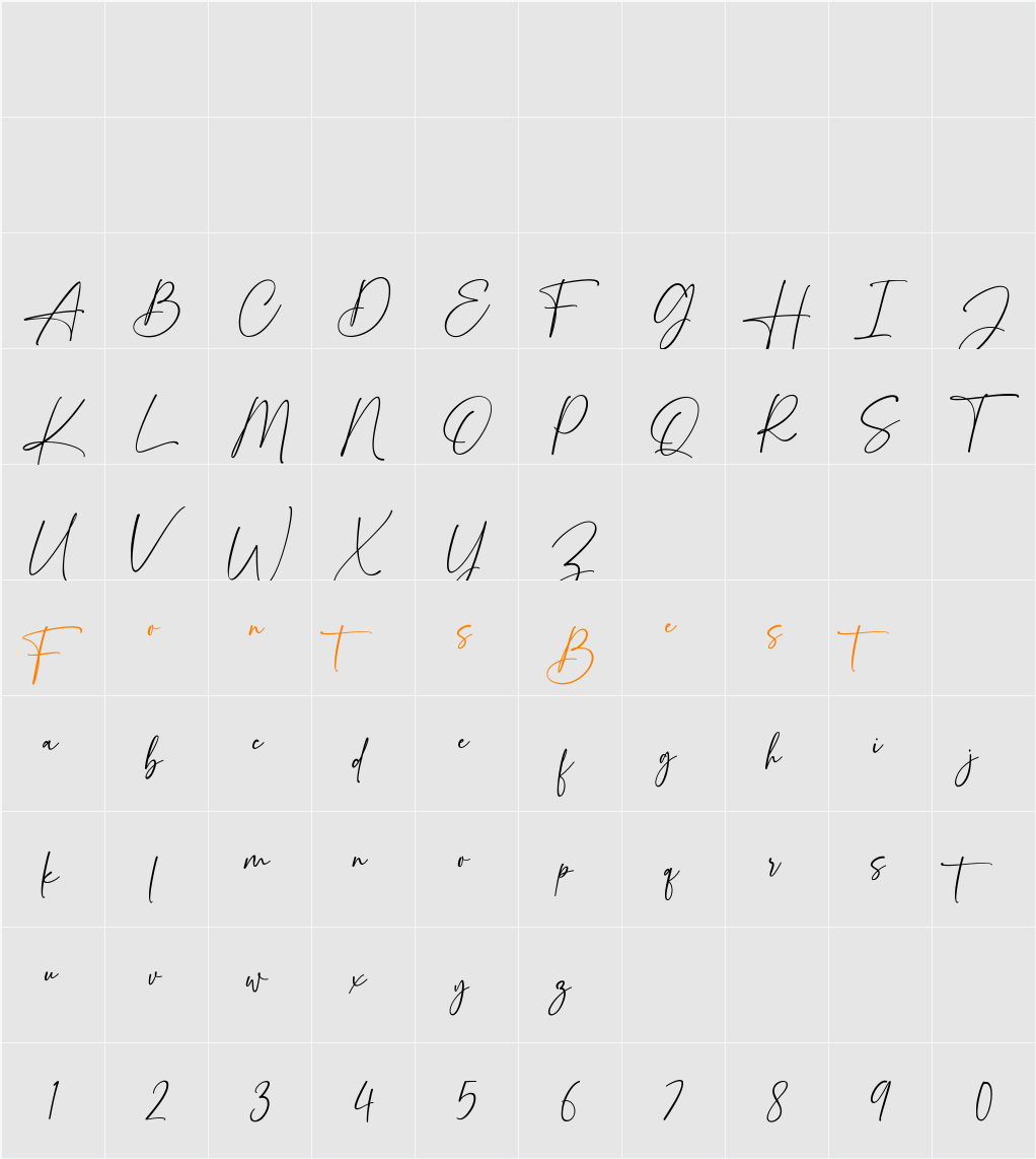 Serathine Demo Character Map