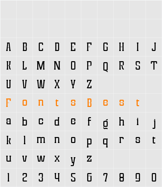 font124 Character Map