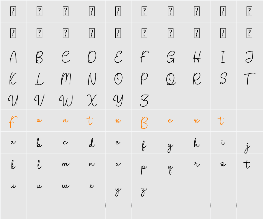 Heyllo Demo Character Map