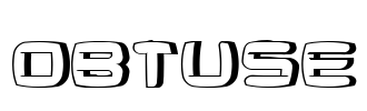 Obtuse Font Image