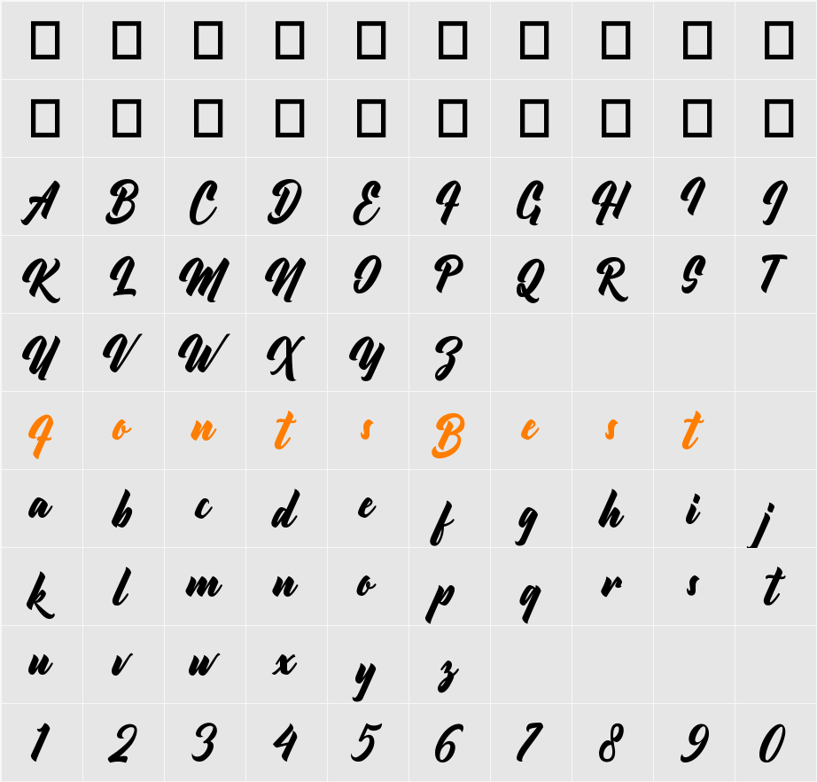 Night Gaidy Character Map