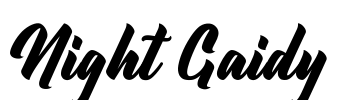 Night Gaidy Font Image