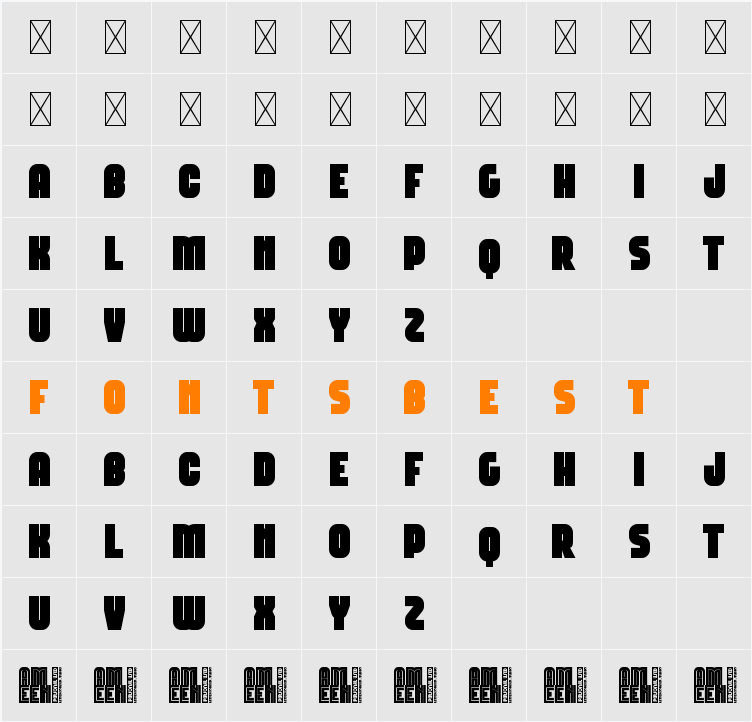 Ameen Character Map
