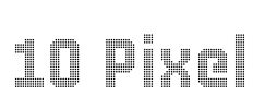 10 Pixel Font Image