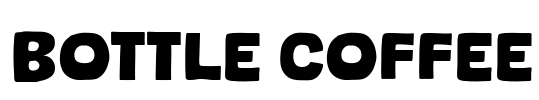 Bottle Coffee Font Image